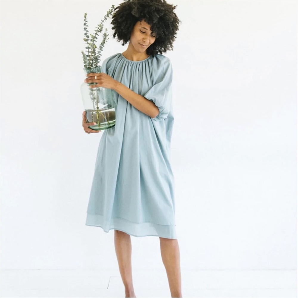Lekha teal blue Tamboo dress